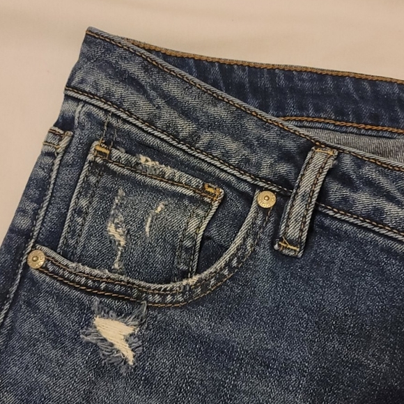 Silver cropped wide leg, high waist jeans size 31 - Picture 7 of 10